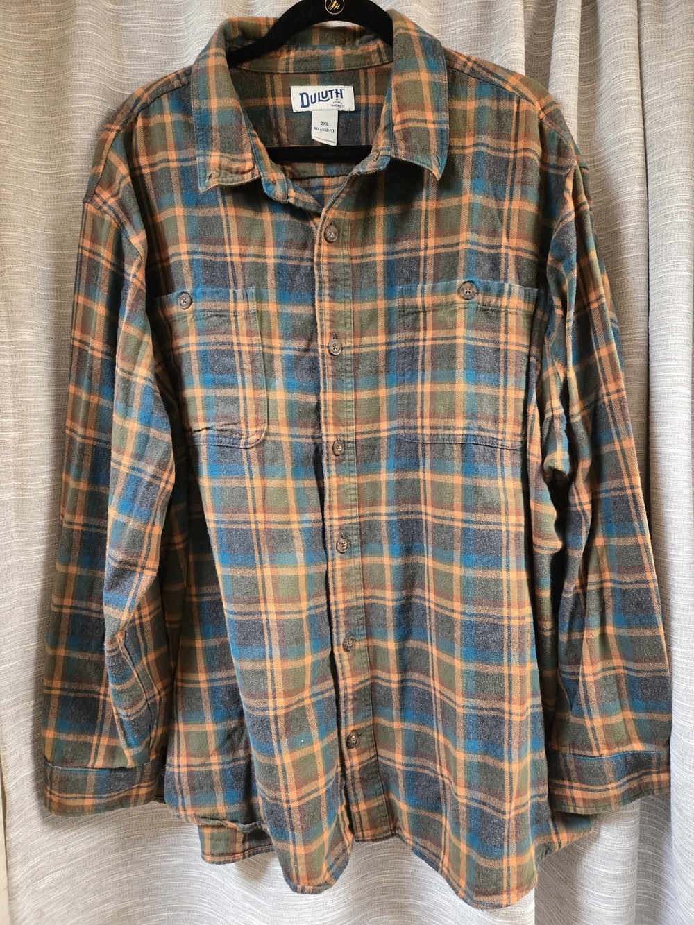 Duluth Trading Co Men's Plaid Flannel Shirt